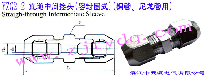 YZG2-2 ֱͨg^(ܷȦʽ)(~)Straight-through Intermediate Sleeve